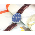 new style high quality elegant classic number mens leather trend design quartz watch